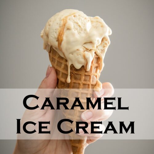 Caramel Ice Cream Recipe Serving Ice Cream