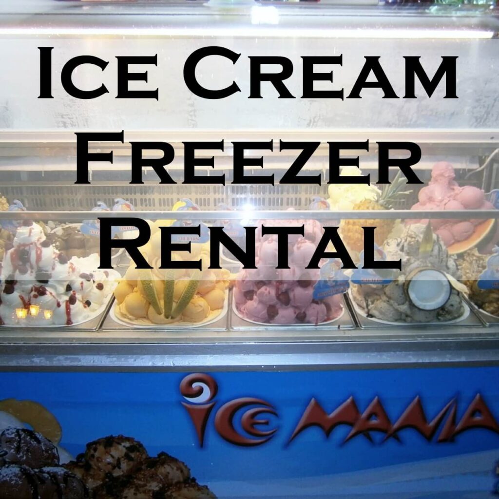 Ice Cream Freezer Rental Serving Ice Cream