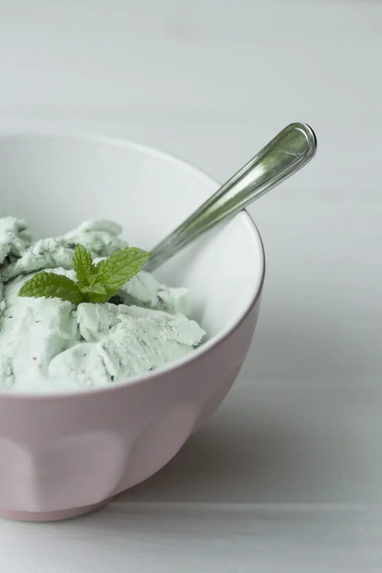 Fresh Peppermint Ice Cream Recipe Serving Ice Cream