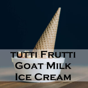Fruit Goat Milk Ice Cream