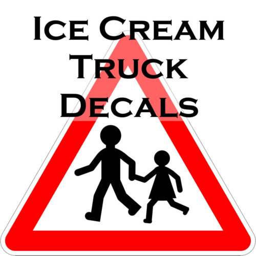 Ice Cream Truck Decals Serving Ice Cream