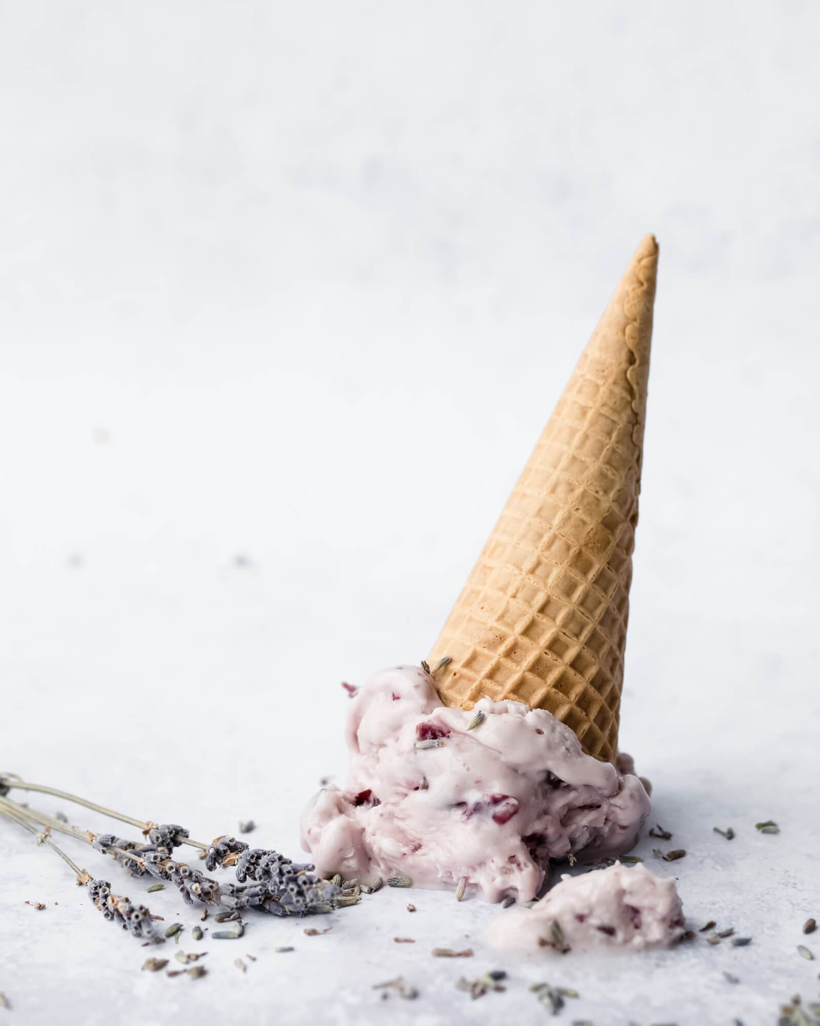 Lavender Ice Cream Recipe Serving Ice Cream