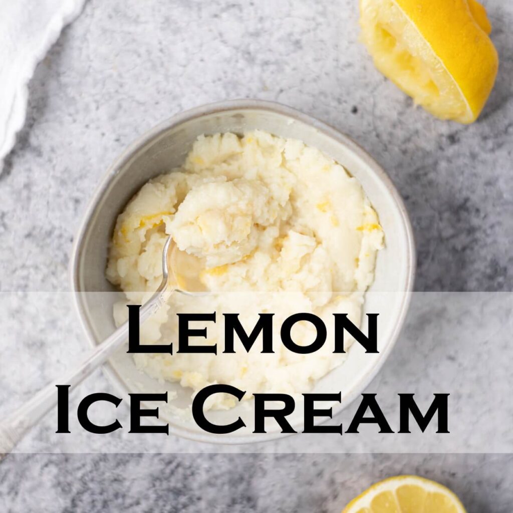 Lemon Ice Cream Recipe Serving Ice Cream