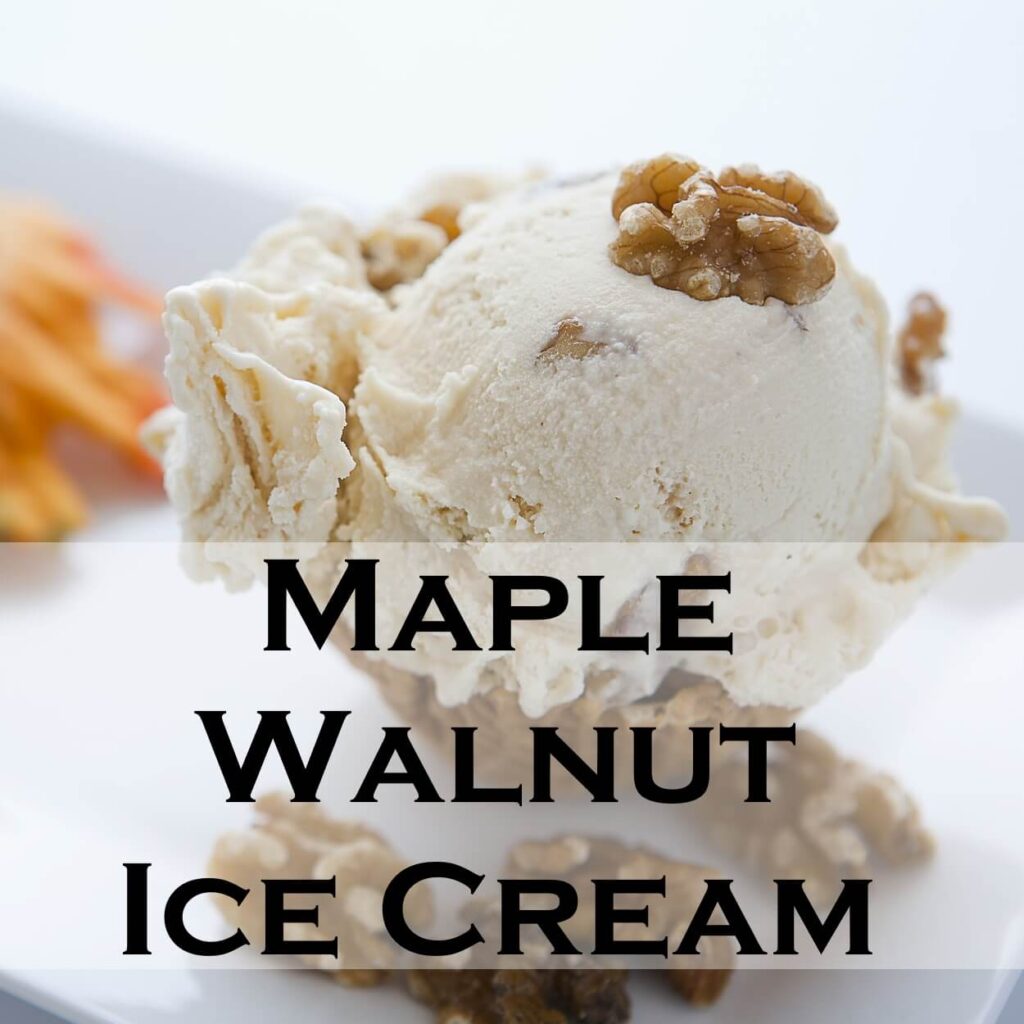 Maple Walnut Ice Cream Recipe Serving Ice Cream