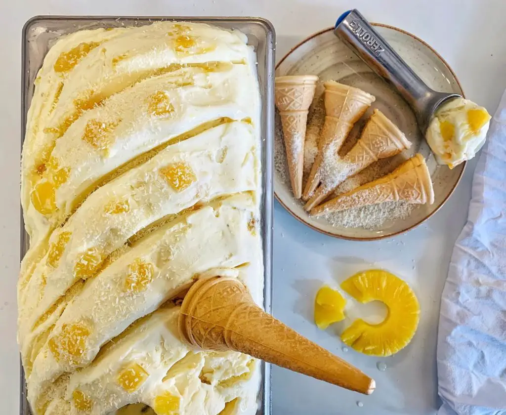 Pineapple Coconut Ice Cream Recipe