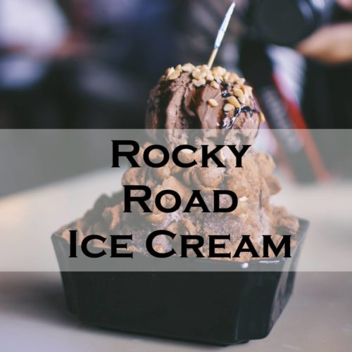Rocky Road Ice Cream Recipe Serving Ice Cream