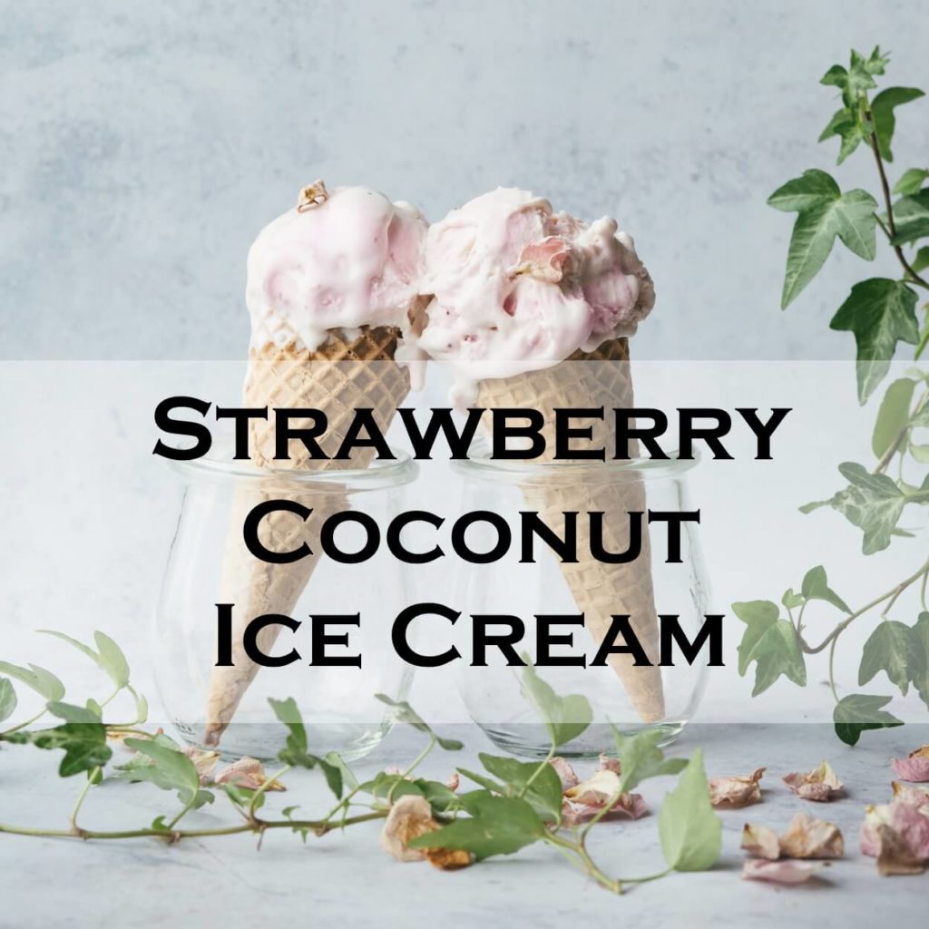 Strawberry Coconut Ice Cream Recipe Serving Ice Cream