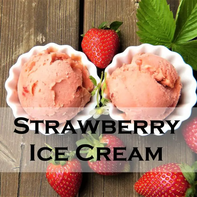 Strawberry Ice Cream Recipe Serving Ice Cream