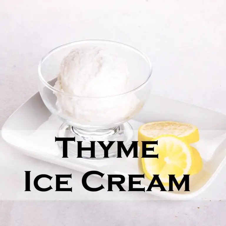 Thyme Ice Cream Recipe Serving Ice Cream