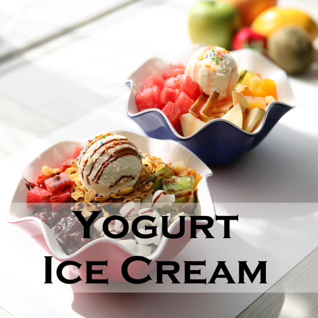 Yogurt Ice Cream Recipe Serving Ice Cream