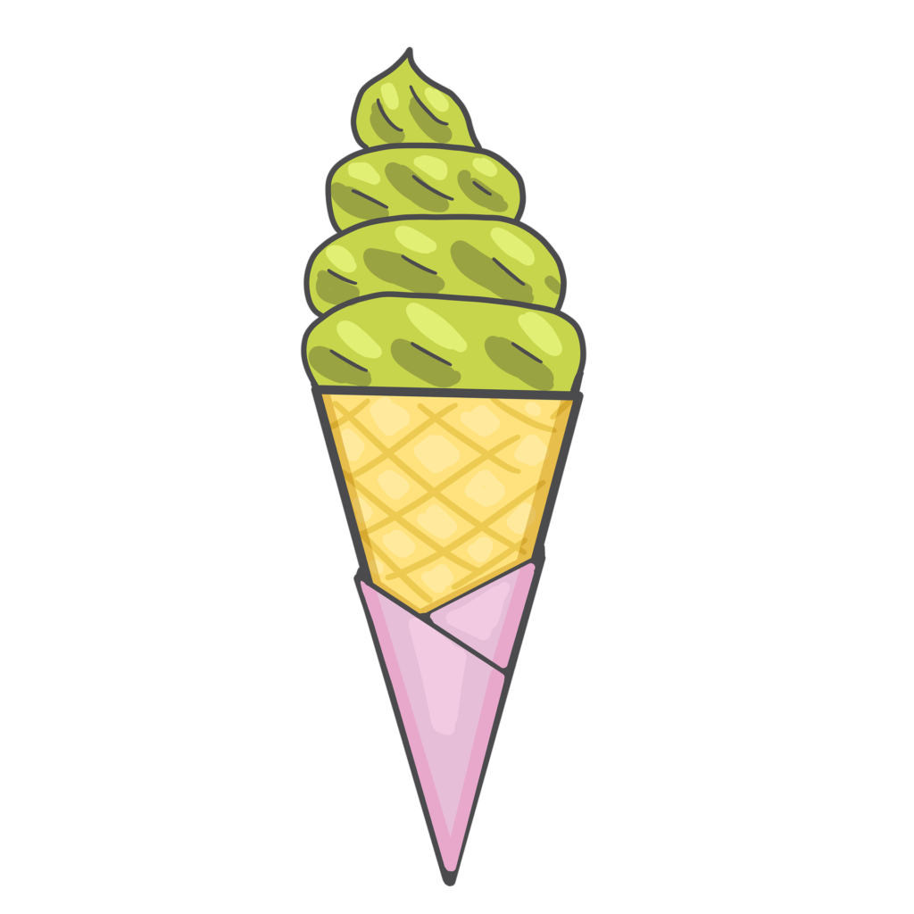 Avocado ice cream recipe serving ice cream