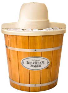 4 Quart Electric Wood Bucket Ice Cream Maker